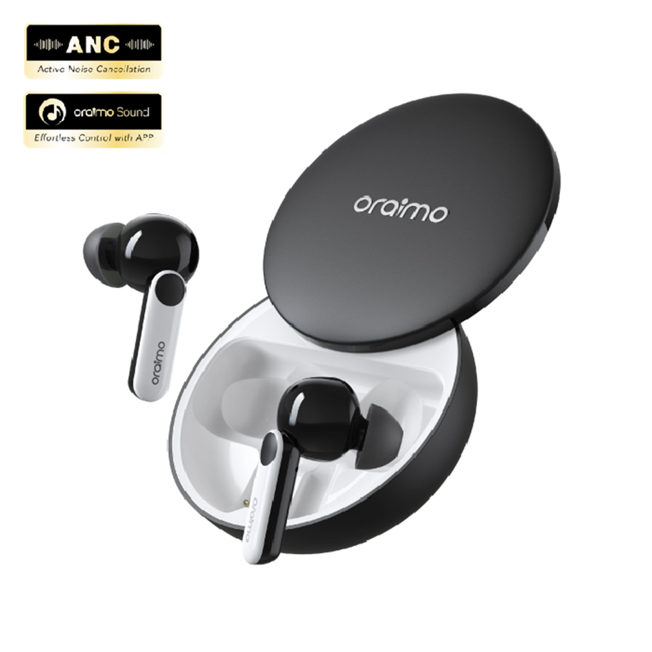 ORAIMO FreePods 4 (OEB-E105D Earbuds) Active Noise Cancellation / Easy Control APP / 35.5-hr Long Playtime / Noise Reduction in Calls / True Wireless Stereo Earbuds - Black