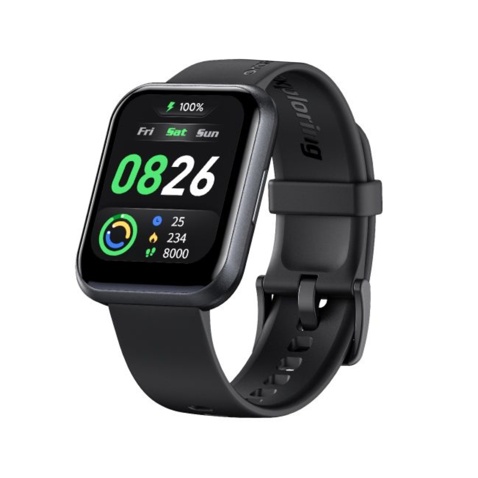 【 Free Gift - Hand Sanitizer Or 500Naira Free Call Card】ORAIMO Watch 2 Pro (OSW-32) - BT Call Quickly Reply Health Monitor Smart Watch - Black