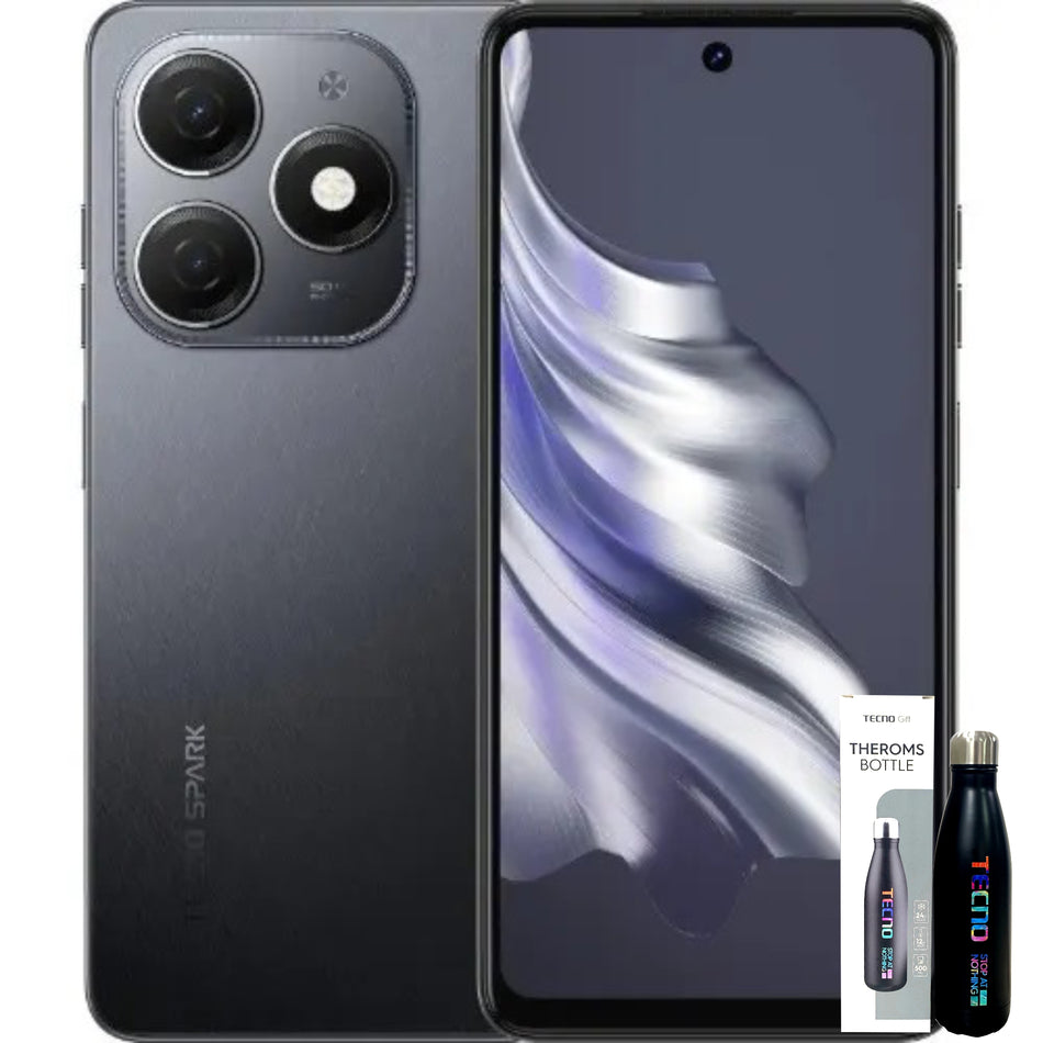 【 Free Gift - Hand Sanitizer Or 500Naira Free Call Card】TECNO Spark 20 - 6.6" - 50MP + 32MP - 4GB RAM + 128GB ROM - 4G - 5000mAh - Black / White