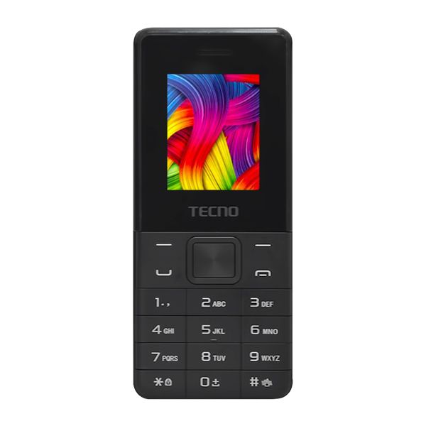 TECNO T301 Dual Sim With Camera And Torch Light - Black / Ice Blue